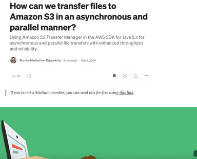 Asynchronous Data Streaming for Amazon S3